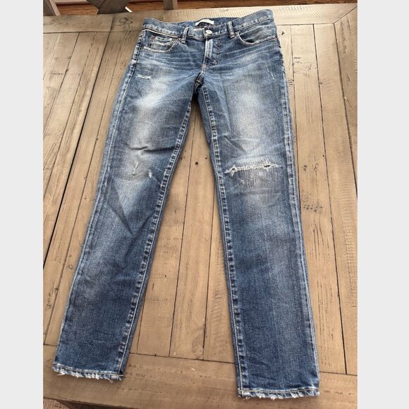 MOUSSY Vintage Edgerton Skinny Jeans Dark Blue Size 28 - Picture 3 of 6
